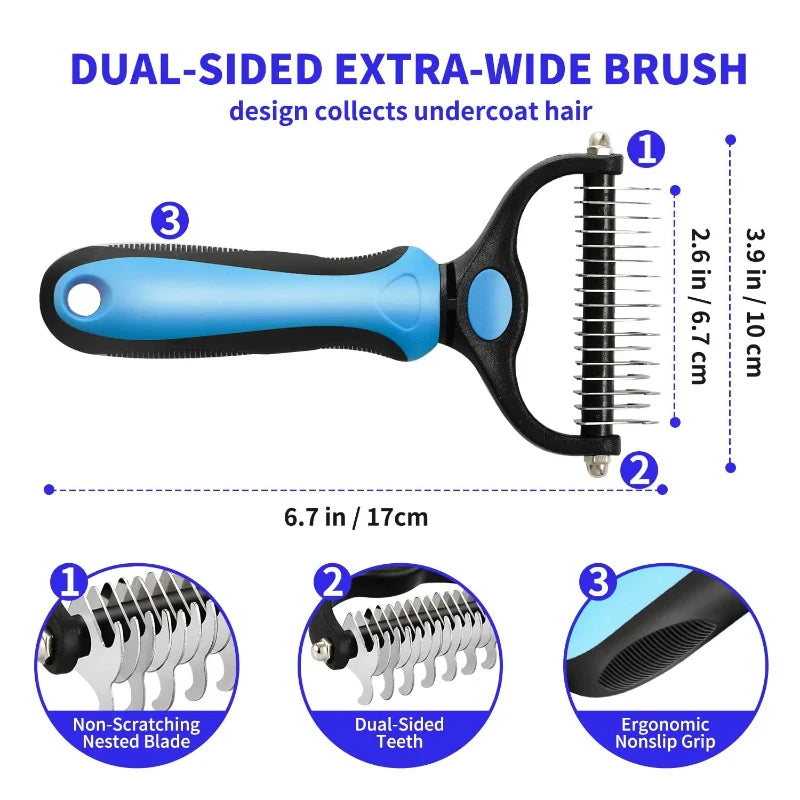 Self-Cleaning Pet Deshedding Brush