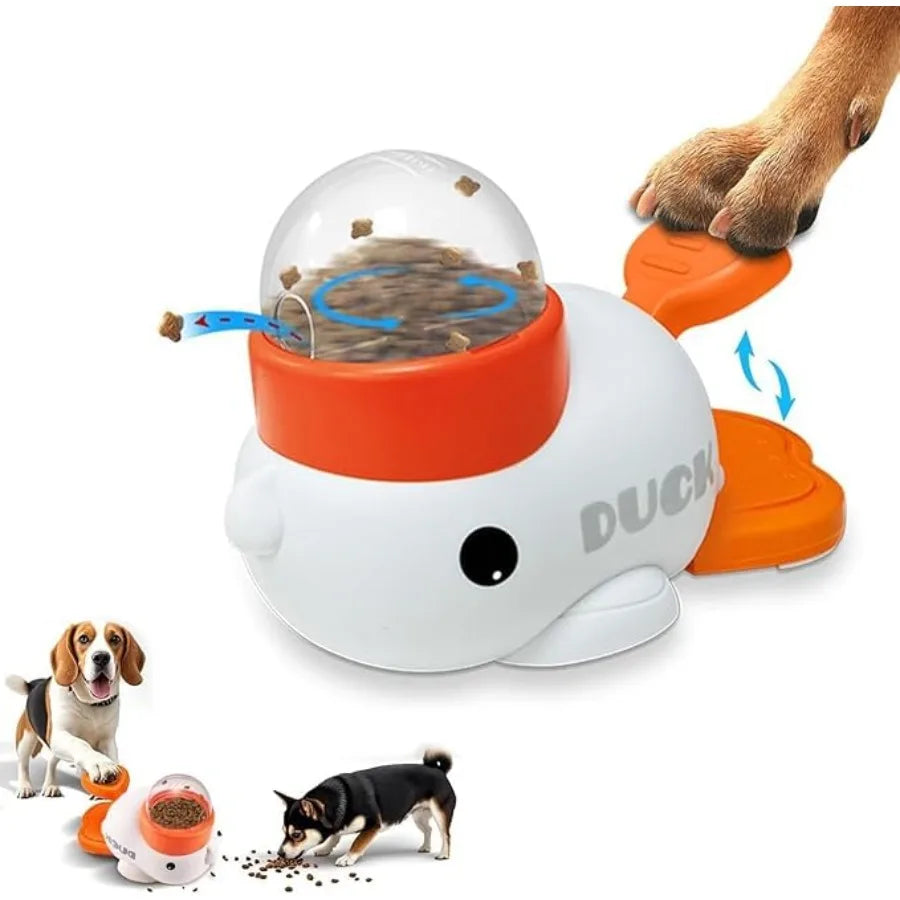 Duck-Shaped Interactive Dog Treat Toy