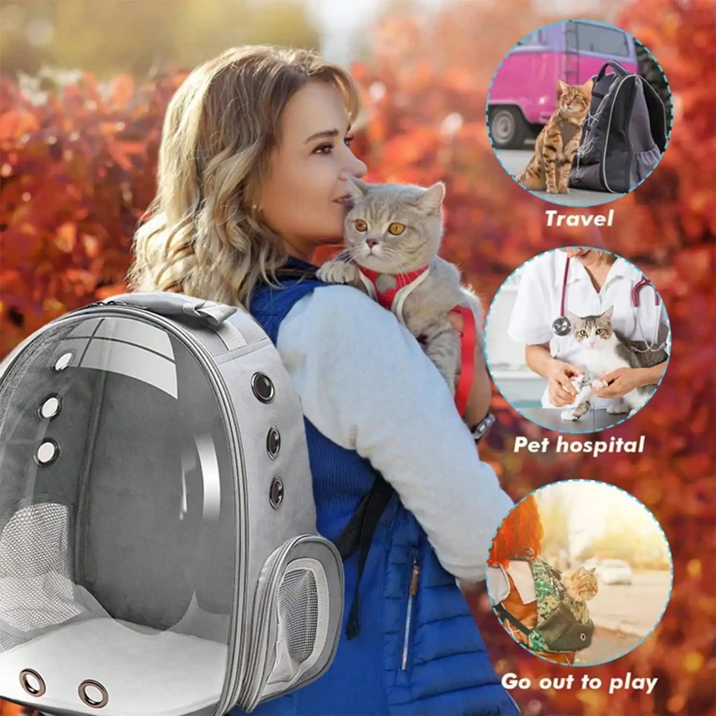 Breathable Pet Capsule Travel Carrier
