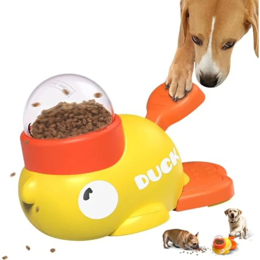 Duck-Shaped Interactive Dog Treat Toy