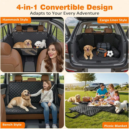Heavy-Duty Waterproof Dog Car Hammock