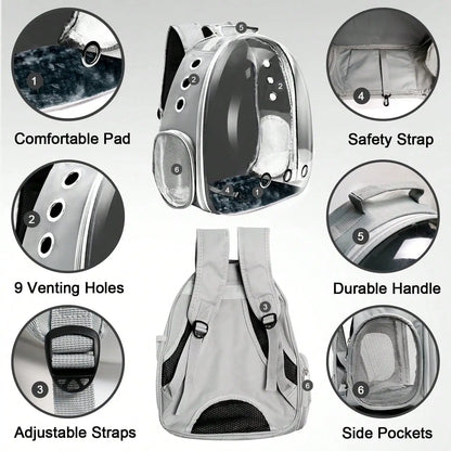 Breathable Pet Capsule Travel Carrier