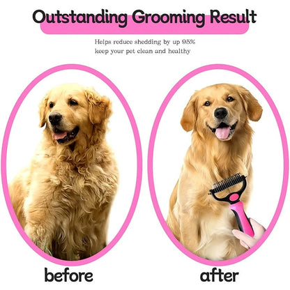 Self-Cleaning Pet Deshedding Brush