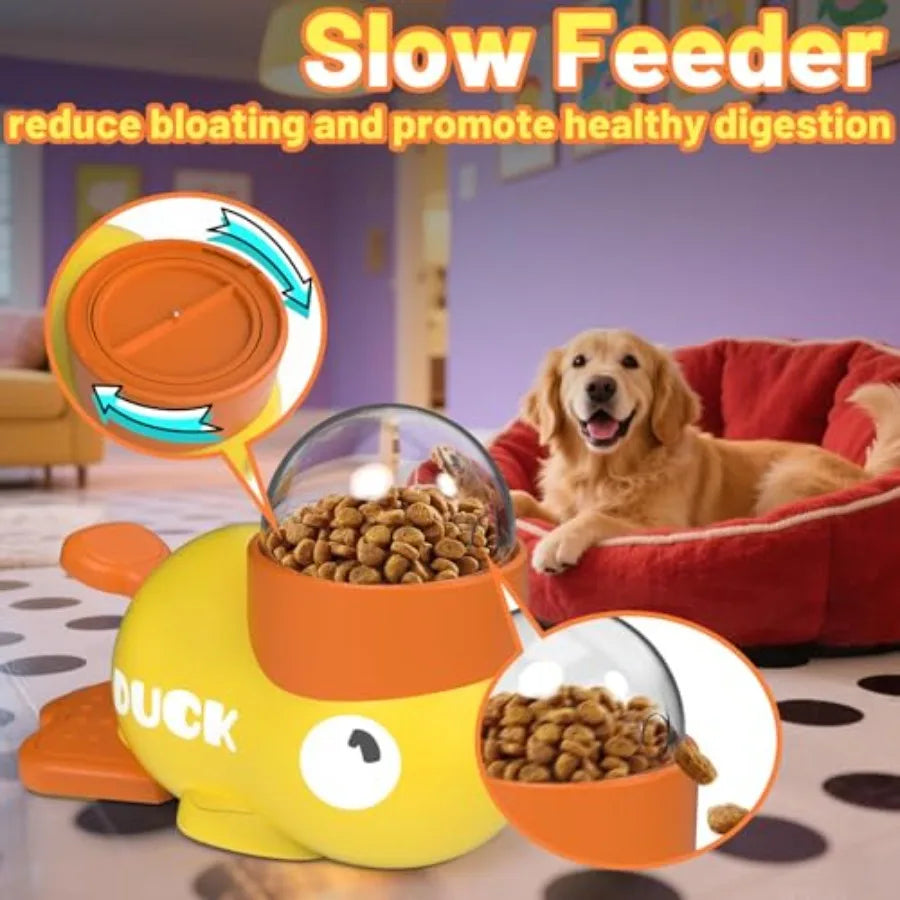 Duck-Shaped Interactive Dog Treat Toy