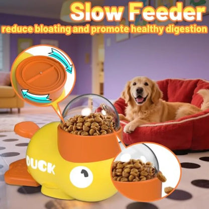 Duck-Shaped Interactive Dog Treat Toy