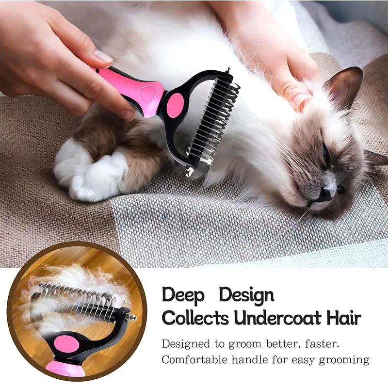 Self-Cleaning Pet Deshedding Brush