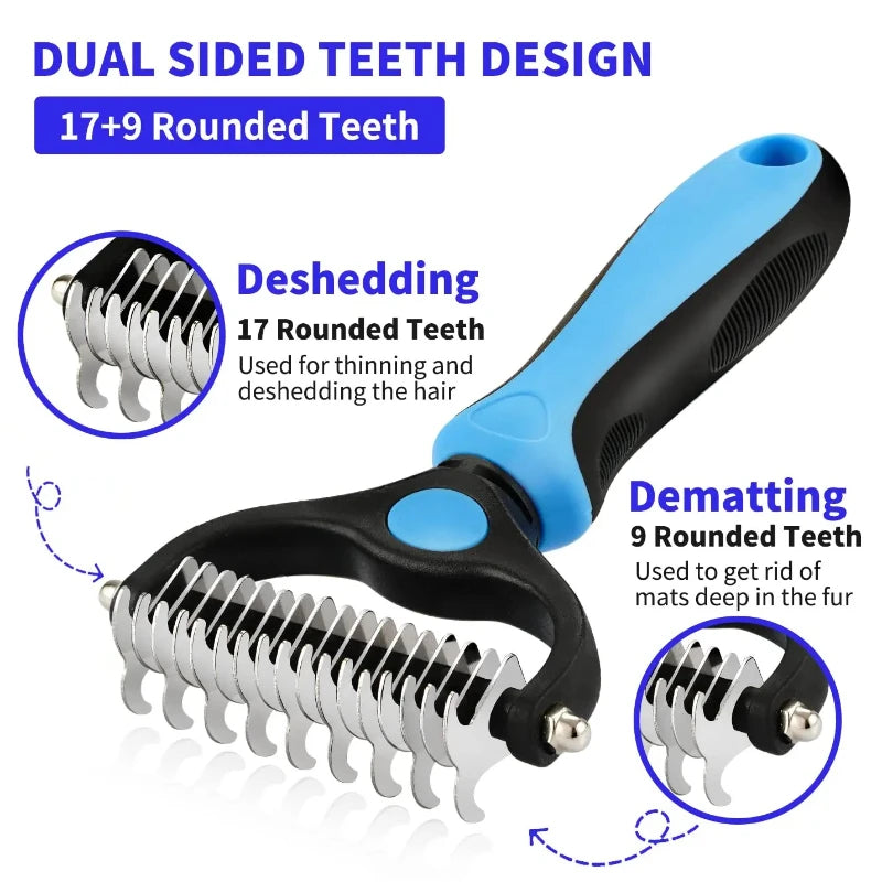 Self-Cleaning Pet Deshedding Brush