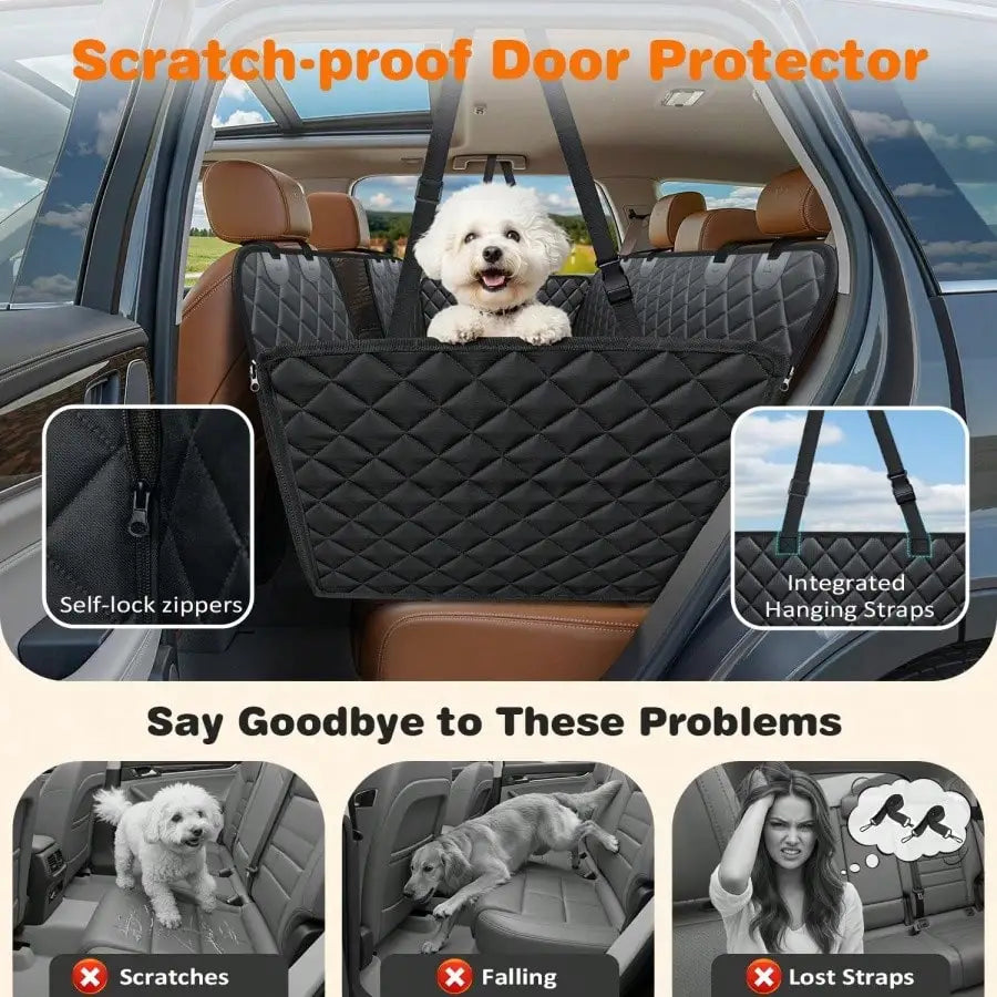 Heavy-Duty Waterproof Dog Car Hammock