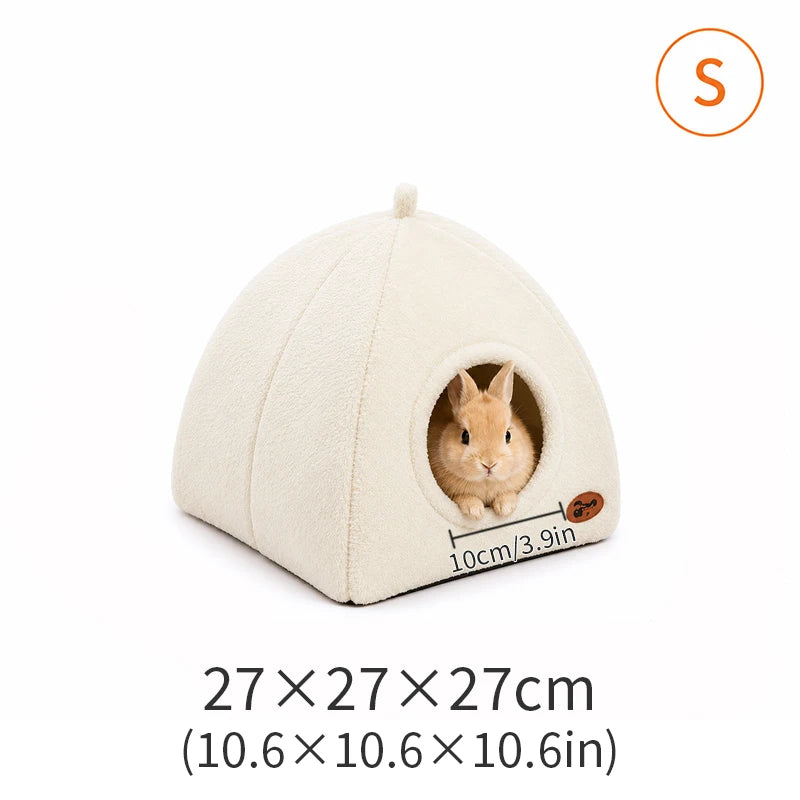 2-in-1 Cozy Cat Cave Bed – Warm & Washable Hideaway