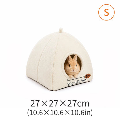 2-in-1 Cozy Cat Cave Bed – Warm & Washable Hideaway