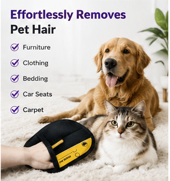 Pet Hair Remover Electrostatic Glove Pets Grooming Gloves Cat Hair Cleaner Pet Gloves Household Hair Remover Home Hair Scraper