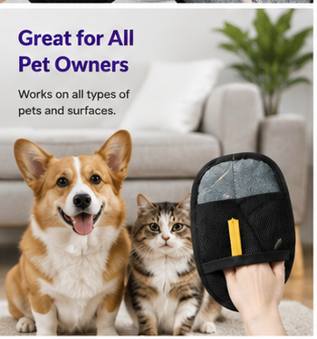 Pet Hair Remover Electrostatic Glove Pets Grooming Gloves Cat Hair Cleaner Pet Gloves Household Hair Remover Home Hair Scraper