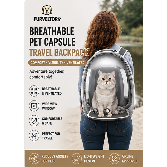 Breathable Pet Capsule Travel Carrier