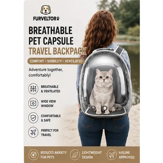 Breathable Pet Capsule Travel Carrier Furveltor