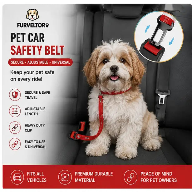Furveltor™ Pet Car Safety Belt Furveltor