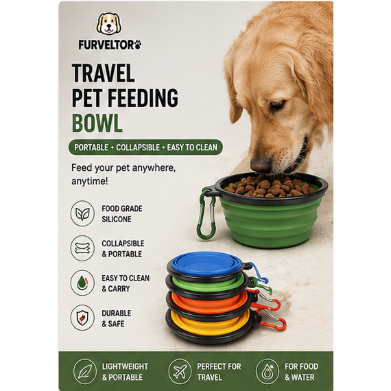 Travel Pet Feeding Bowl